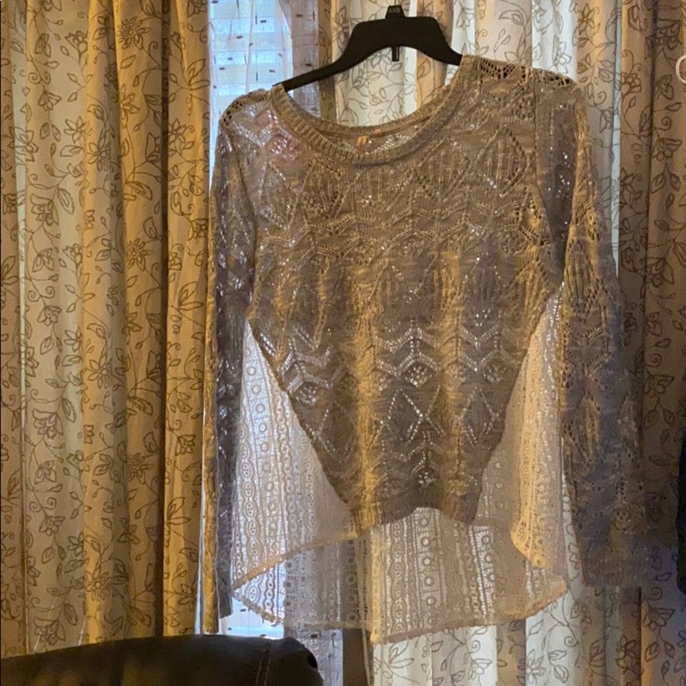 Red camel blouse